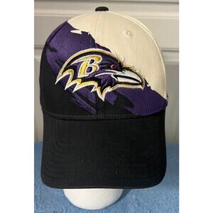 Vintage NFL Team Reebok Baltimore Ravens Stretch Hat Cap S/M